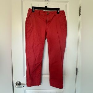LOFT Womens Chinos THE SLIM crop pants size 8